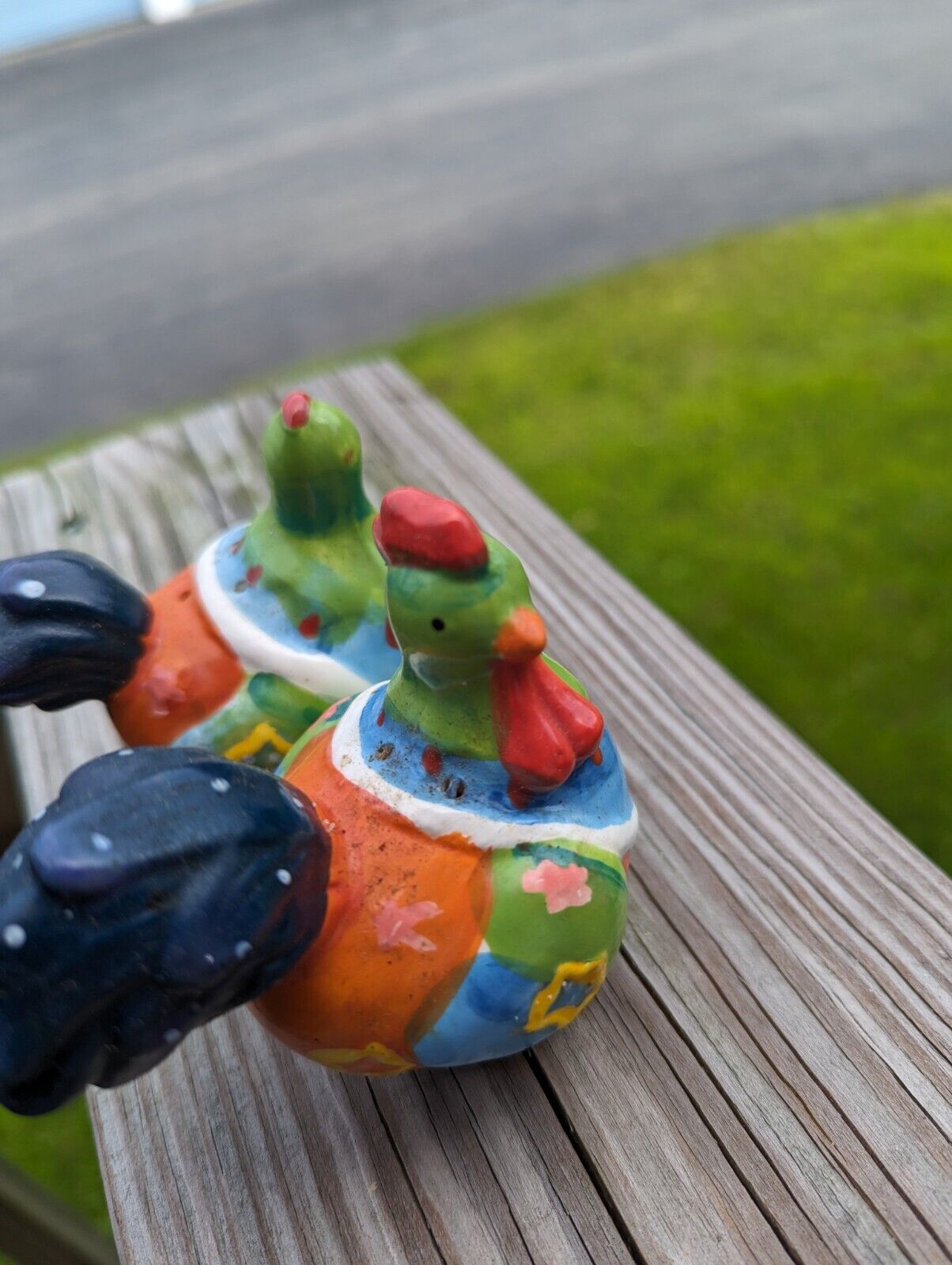 Vintage Bone China Chicken Shakers