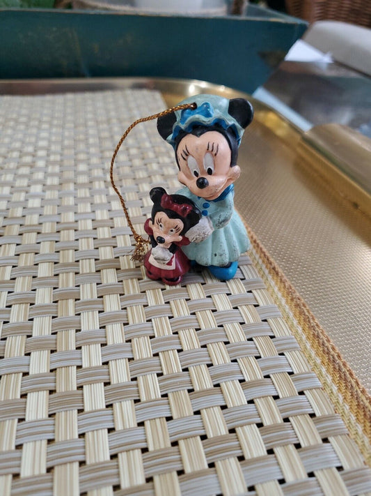 Vintage Avon Gift Mickey's Christmas Carol Ornament Minnie Mouse as Mrs. Crachit