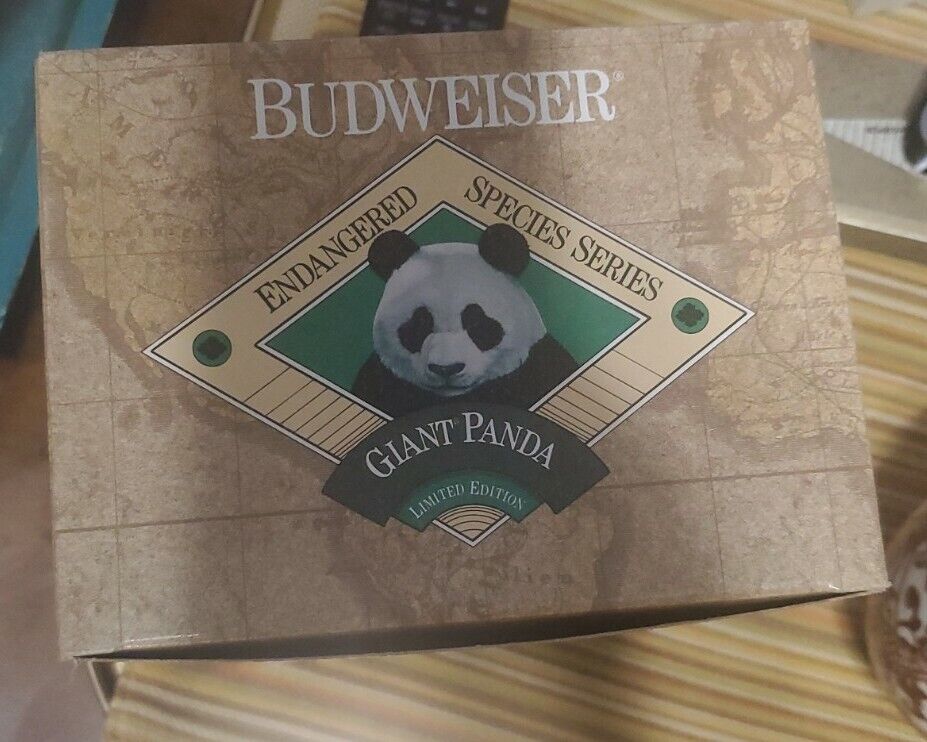 Vintage 1992 Budweiser Giant Panda Stein Endangered Species Series New in Box