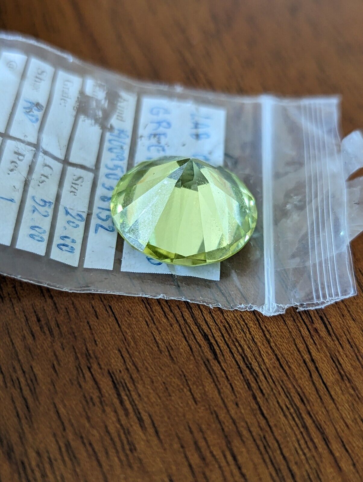 Lab Canary Green Diamond Round Polished Stone 52.00 cts