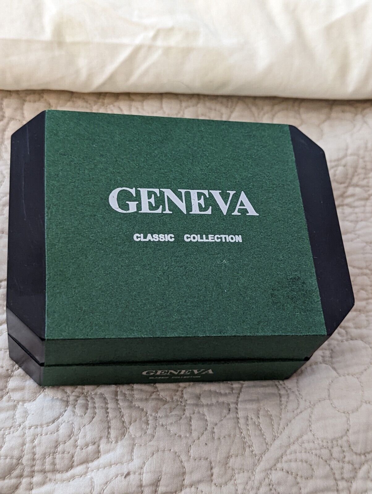 Geneva Classic Collection Blue Dial Gold Tone Watches Set