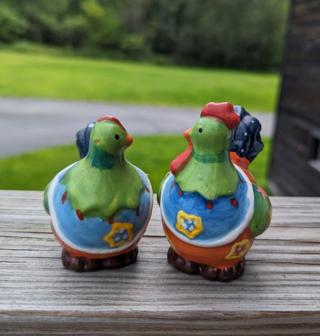 Vintage Bone China Chicken Shakers