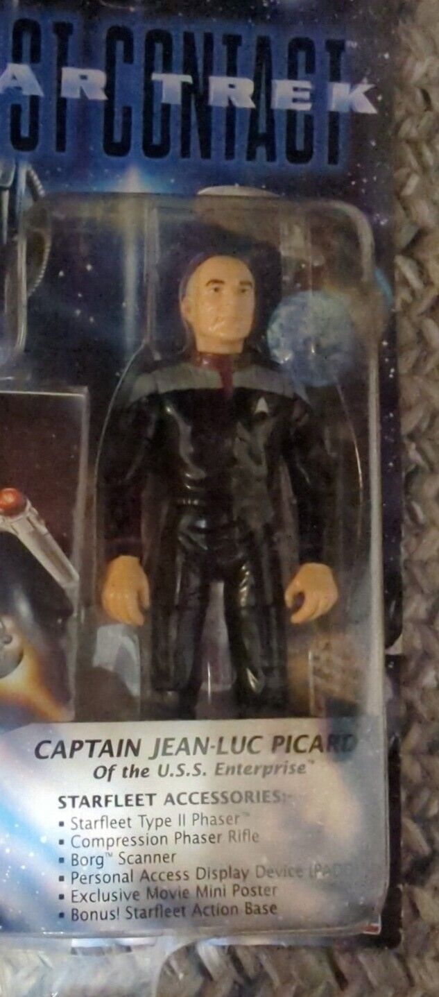 1996 Playmates Star Trek First Contact - Captain Jean-Luc Picard  6" Vintage