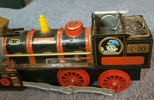 TOYTOWN Cannonball C-20 CS & NRR Black & Red Metal Toy Model Train Locomotive