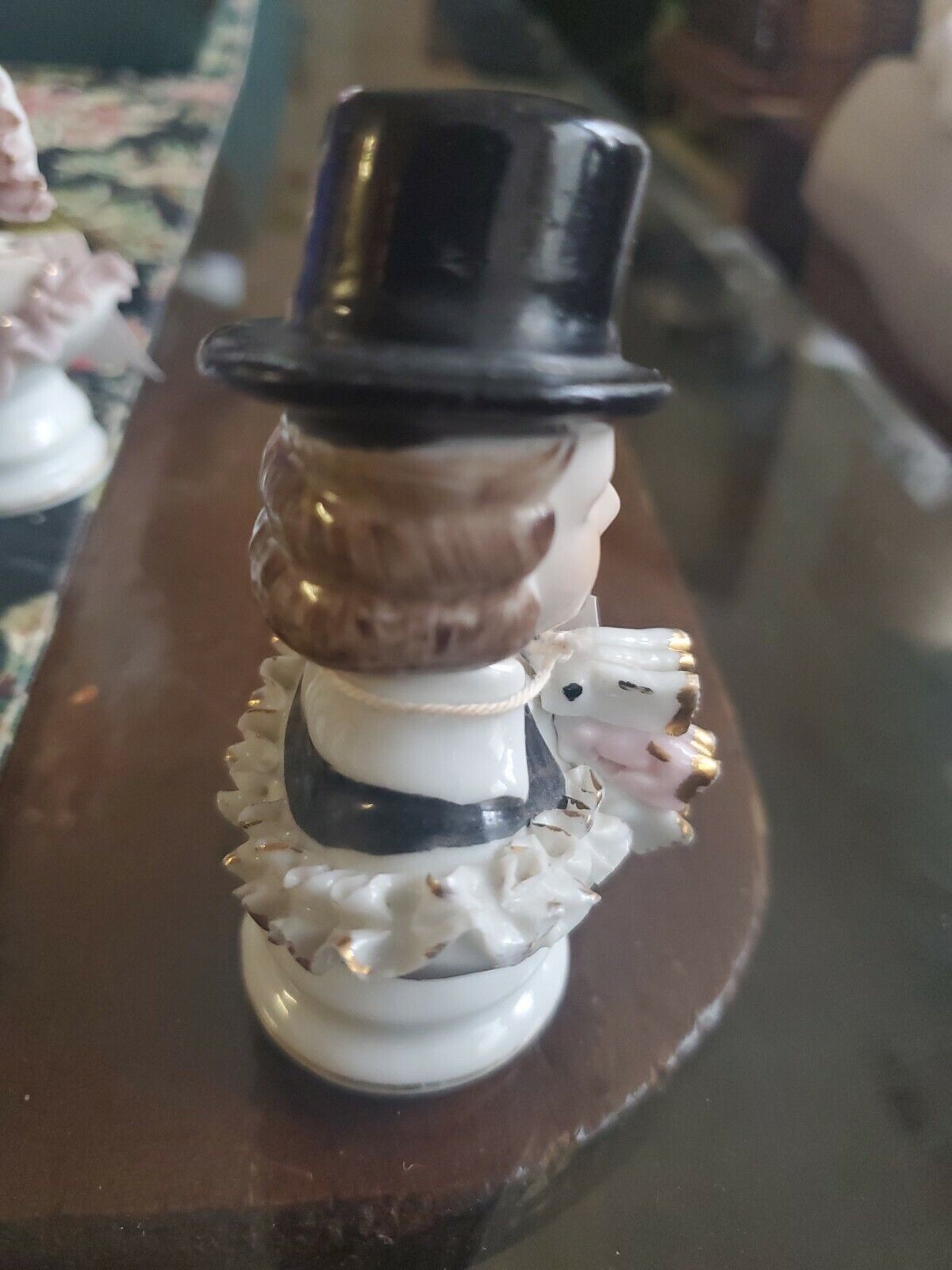 Vintage Venetian Mini Porcelain Victorian Gentleman Figurine