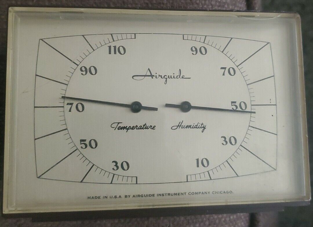 Vintage Airguide Temperature & Humidity Indicator