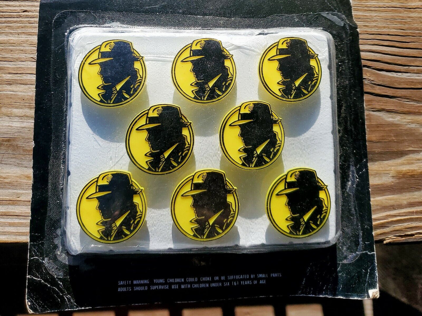 Dick Tracy Disney Party Rings Set Of Eight plastic Rings