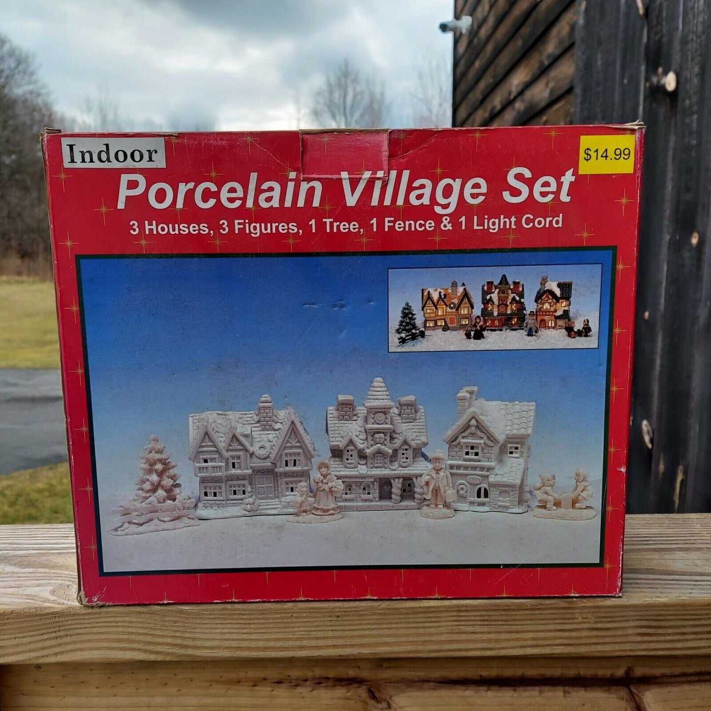 Vintage Porcelain Village Set in box