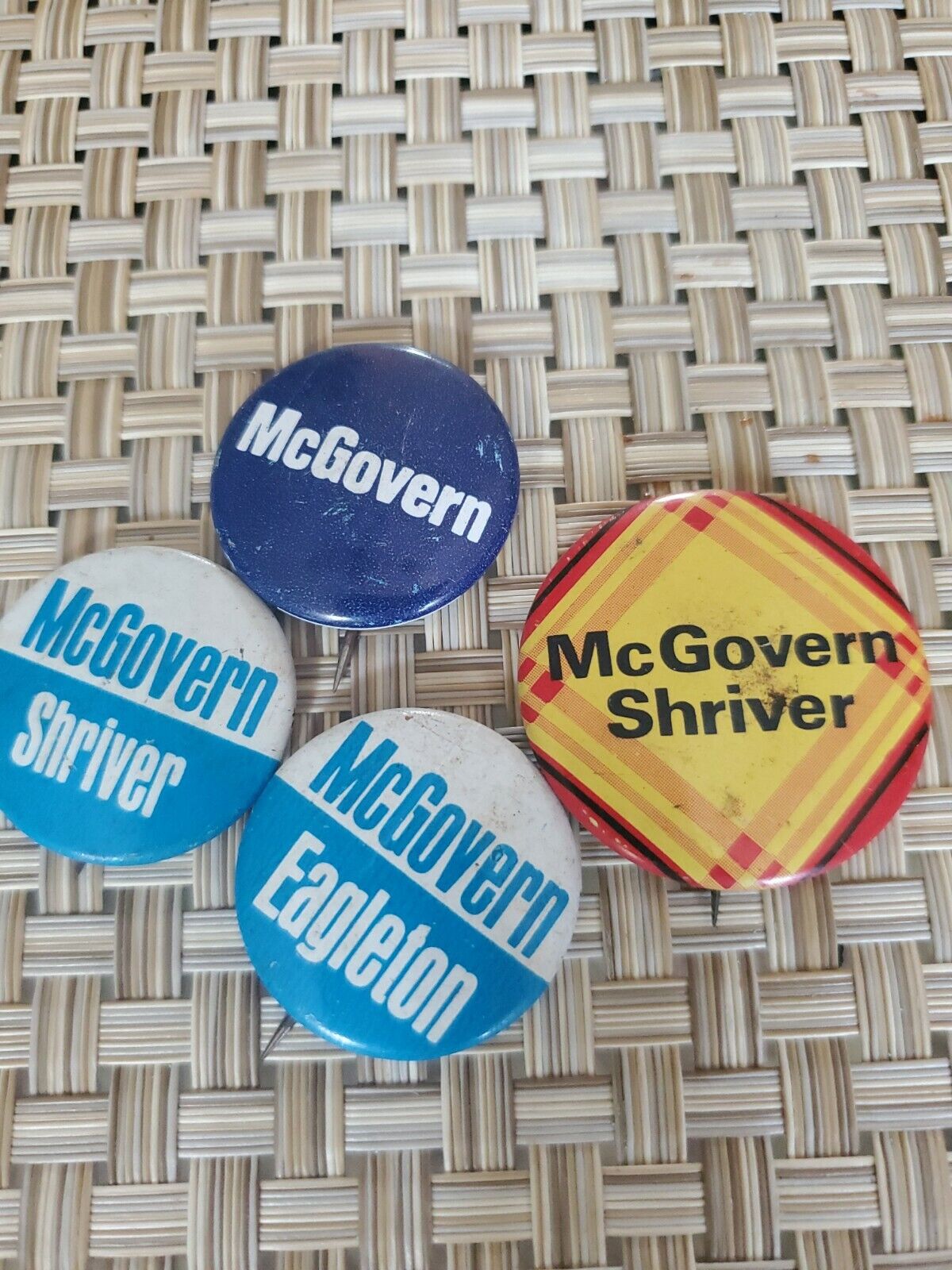 Four McGovern Elections Buttons