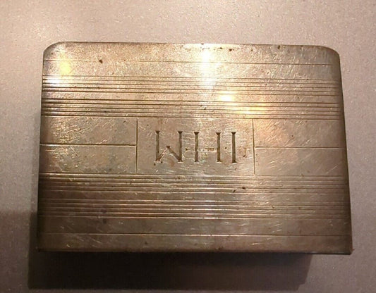 Vintage Sterling Silver Match Box Holder Marked  WHI And Sterling