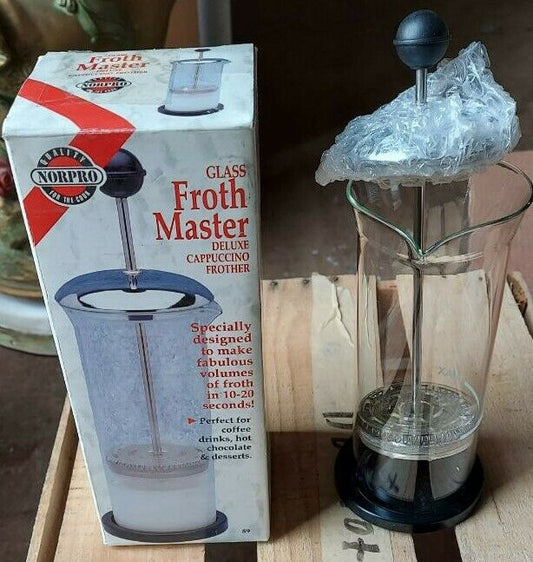 Norpro Glass Froth Master Deluxe Cappuccino Frother