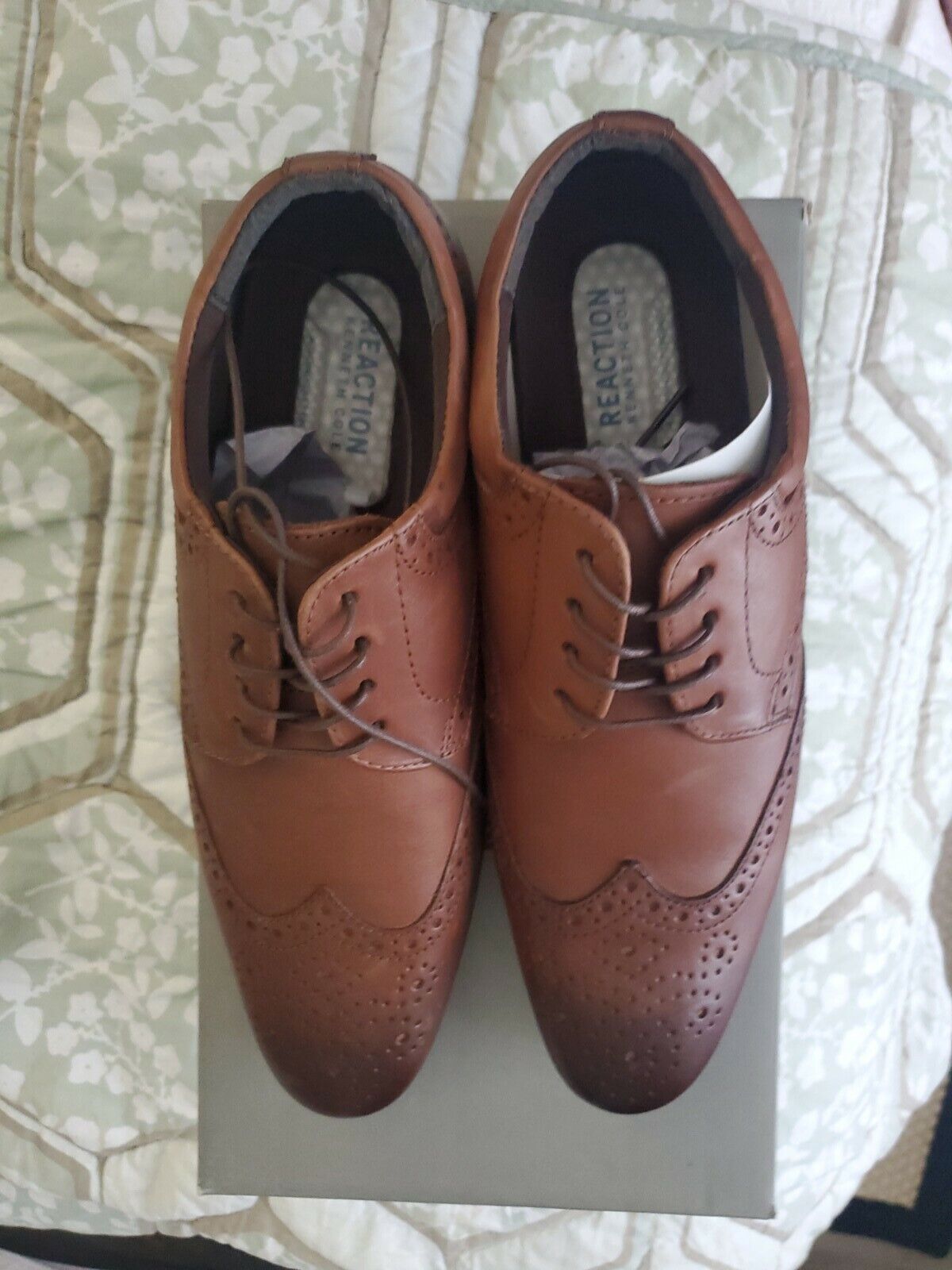 Kenneth Cole Reaction Size 8 US Zeke Lace Up Cognac color