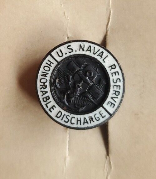 US Naval Reseve Honorable Discharge Lapel Pin