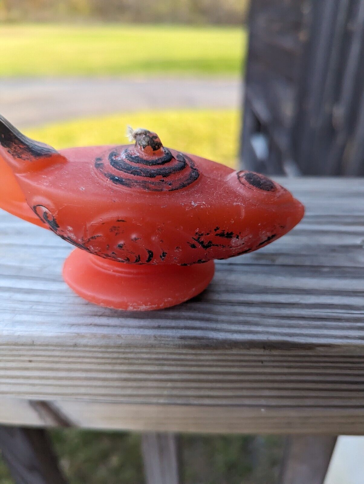 Aladin Lamp Shaped Red Wax Candle