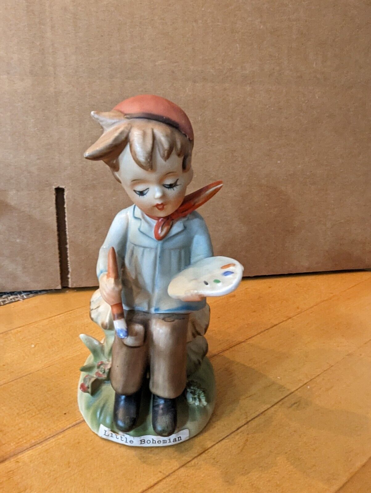 Erich Stauffer Little Bohemian Painter Figurine Porcelain U8543 Vintage Japan