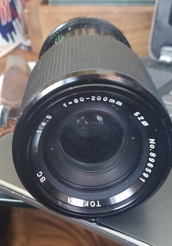 Vintage Tokura 80-200 MM 1:4.5 No 896591 Lense Taiwan