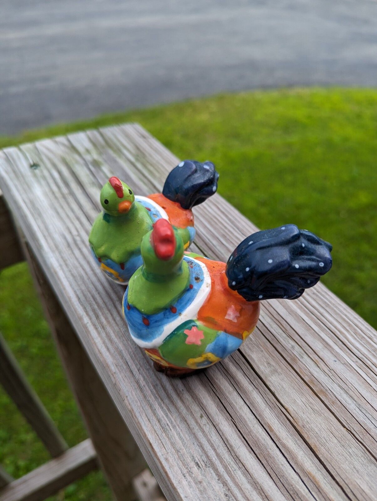 Vintage Bone China Chicken Shakers