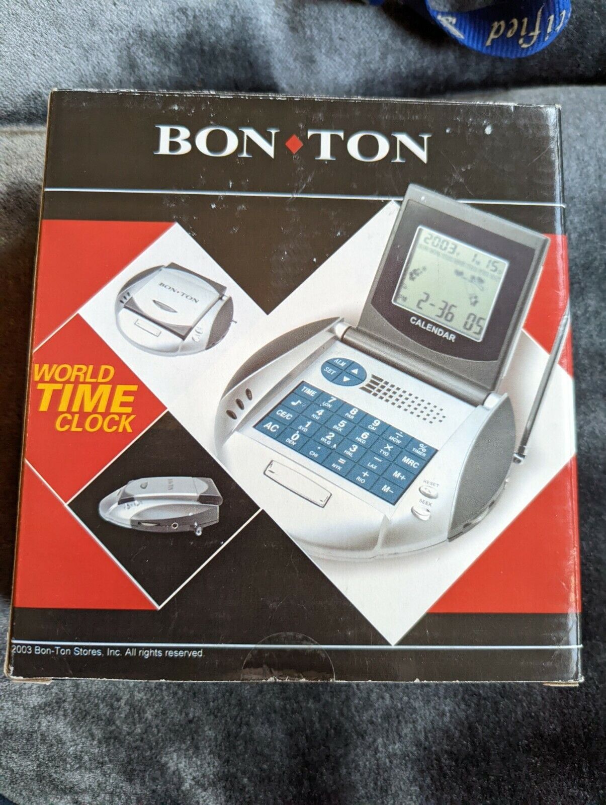 Vintage Bon Ton World Time Clock 2003 New In Box