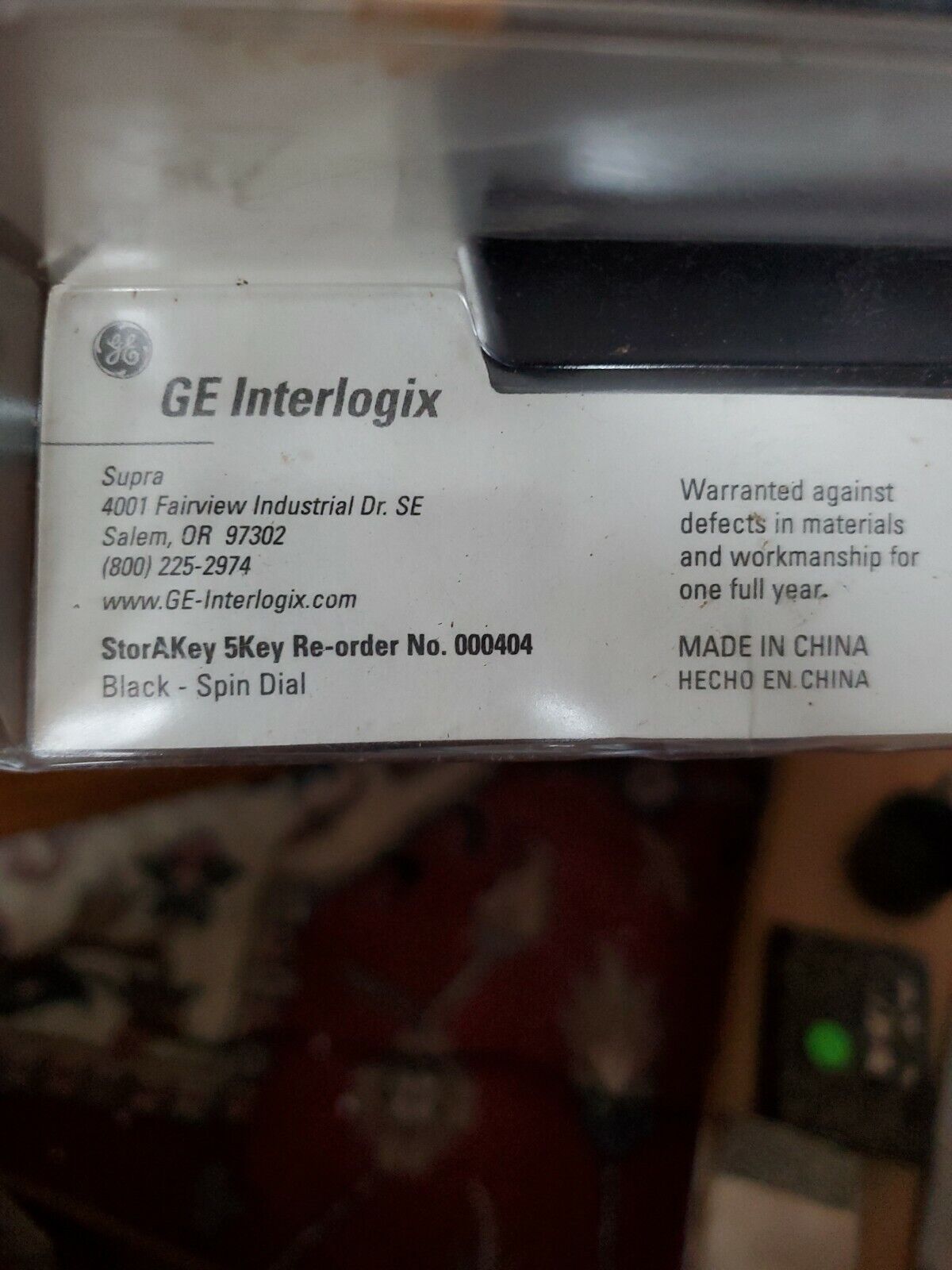 GE Storakey Spare Key Storage Outside Device