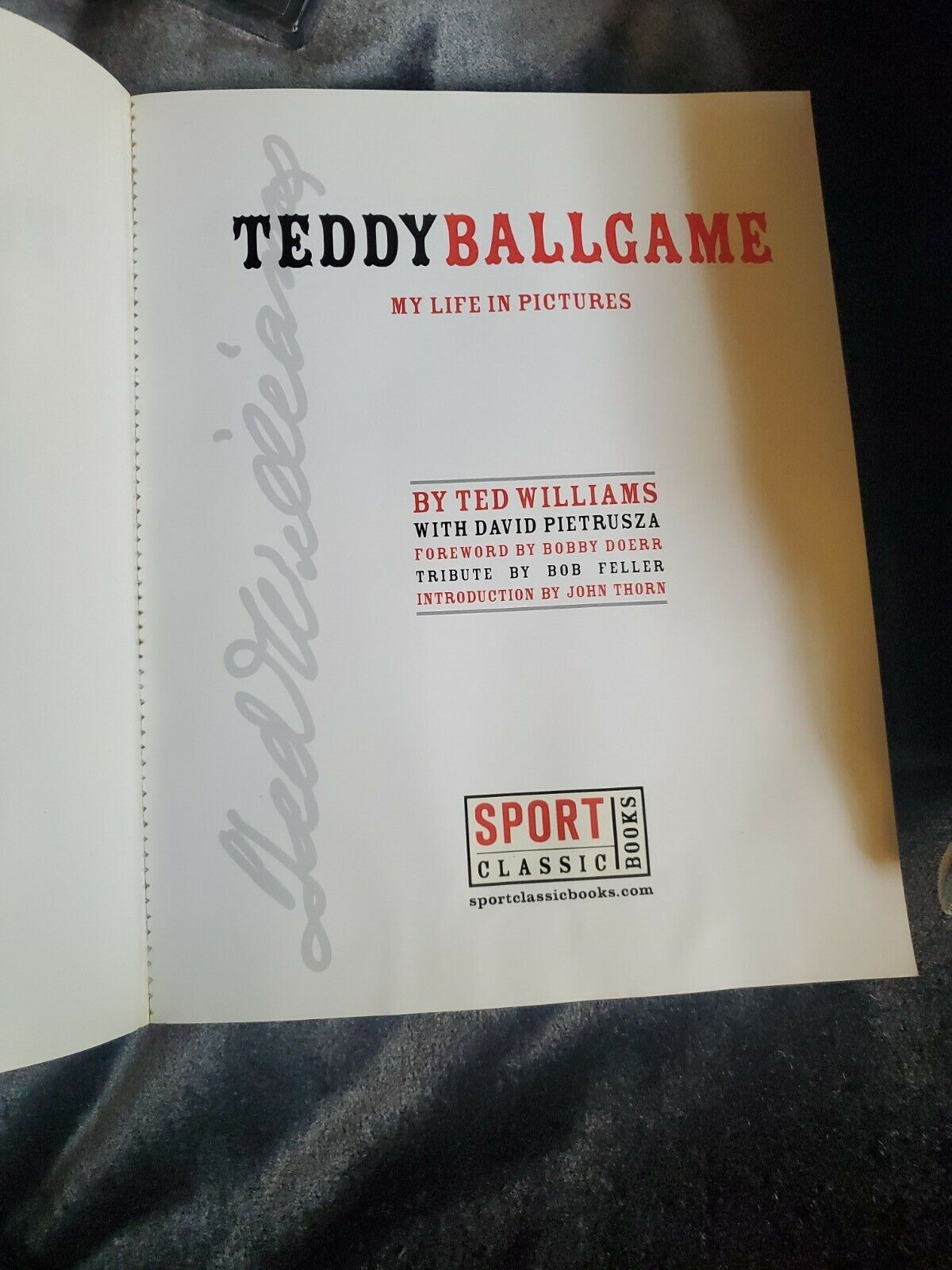 Teddy Ballgame by Ted Williams with David Pietrusza Paperback