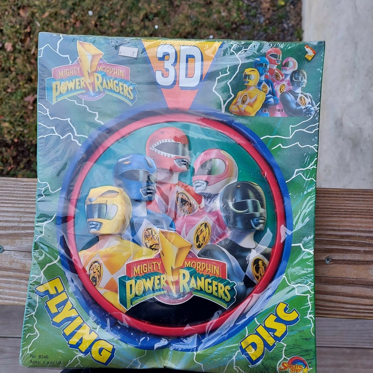 Power Rangers Flying Disc 3D Vintage (1994) Spectra Star Toy