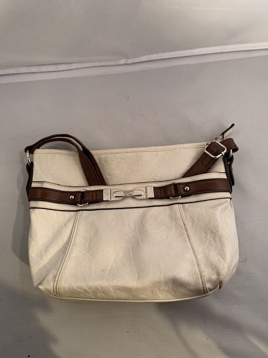 Rosetti White And Brown Purse