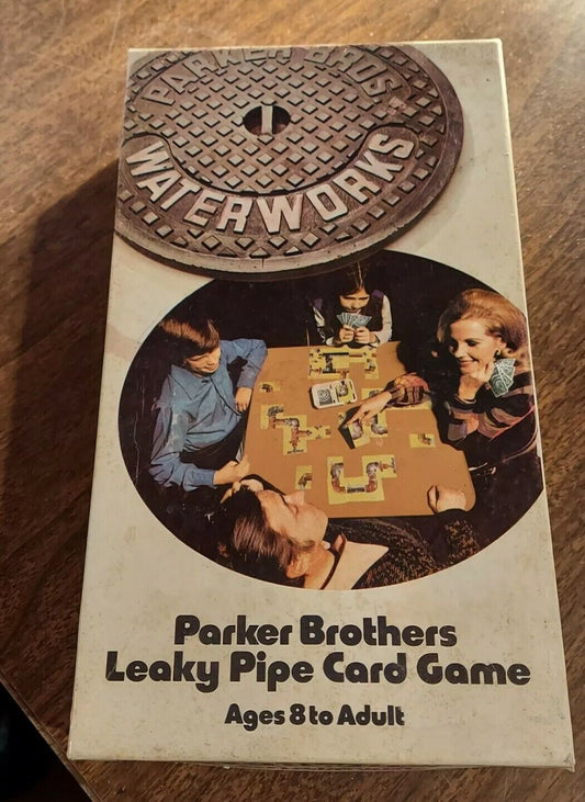 Vintage 1972 WATERWORKS Parker Brothers Leaky Pipe Card Game