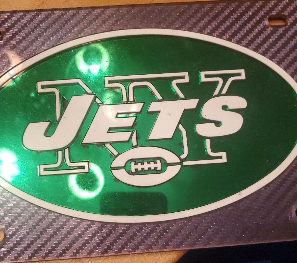 NY JETS Acrylic License Plate NFL