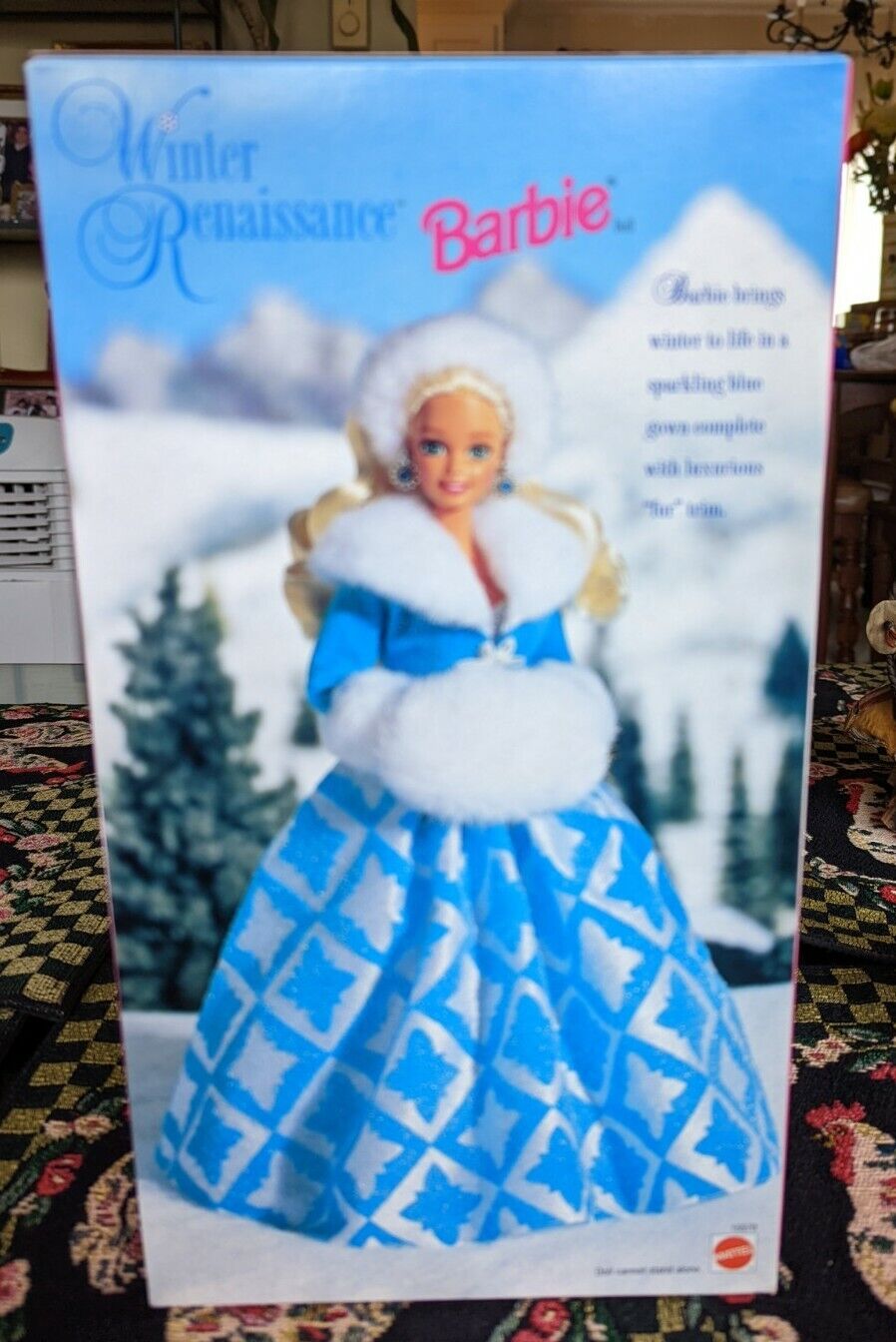 Vintage NEW Mattel Barbie Doll Winter Renaissance Barbie 15570 New in Box 1996