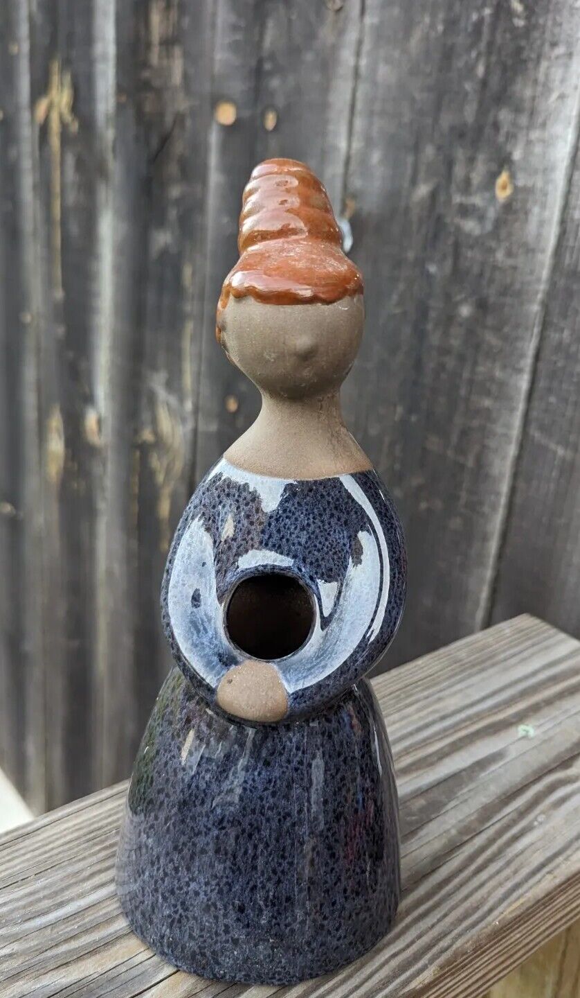 Vintage Swedish Faceless Woman Ceramic Figurine