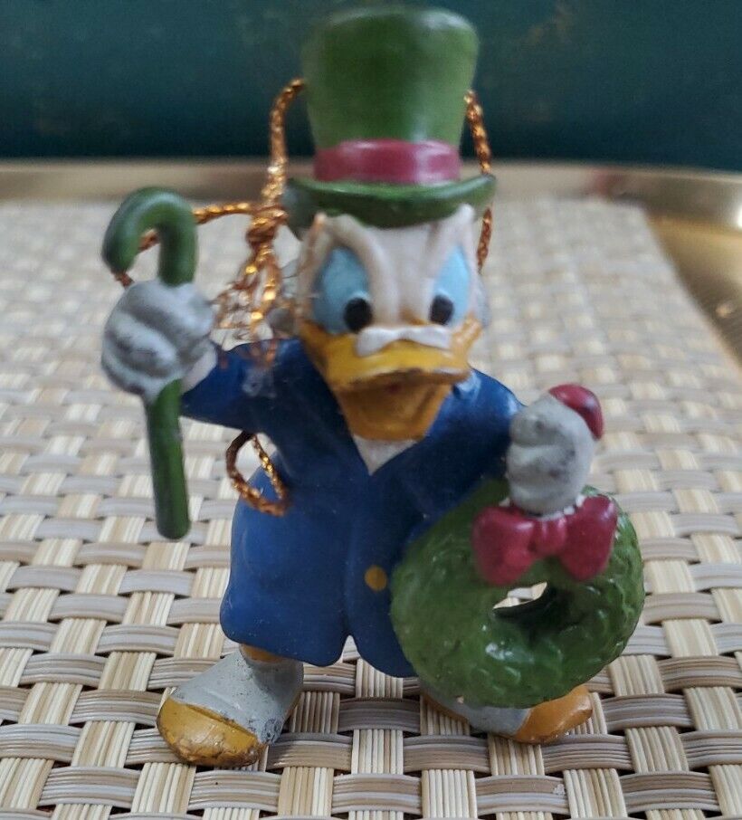 Avon 1992 Disney Mickey's Christmas Carol Ornaments Donald Duck