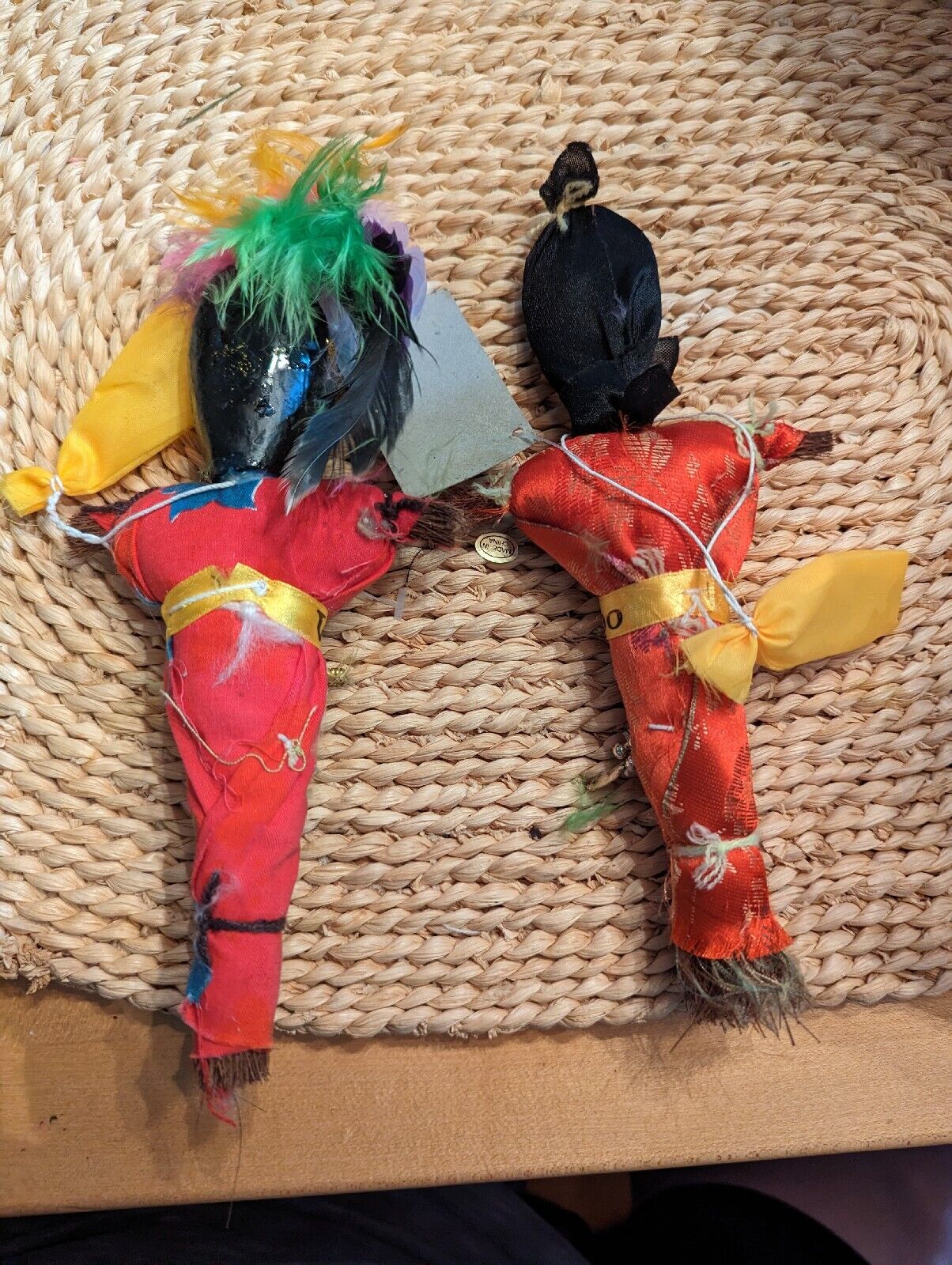 Pair Of Voodoo Dolls, 7.5" each