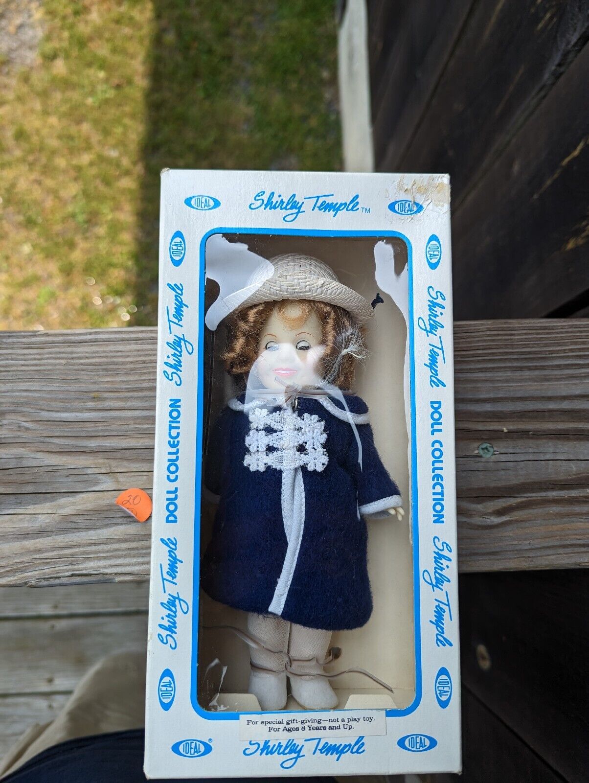 Vintage 1983 And Deal Doll Shirley Temple Classic Blue Dress 6" in original box