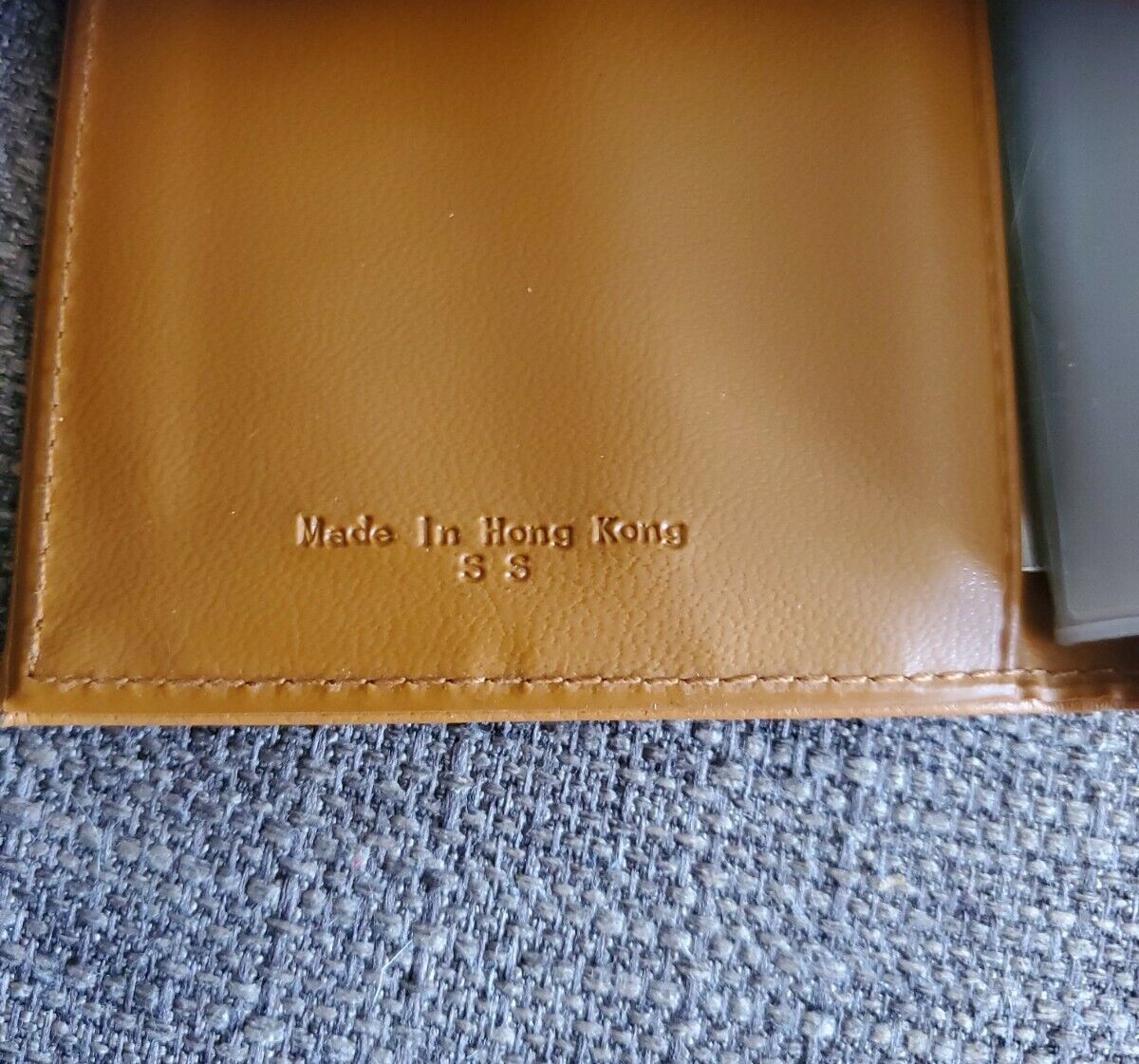 Vintage Ambassador Design Leather Wallet Made In Hong Kong