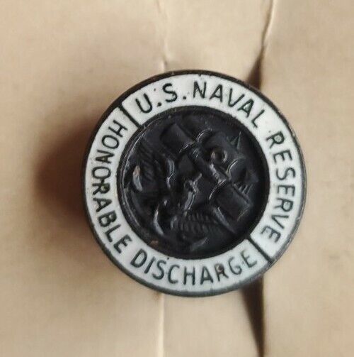 US Naval Reseve Honorable Discharge Lapel Pin