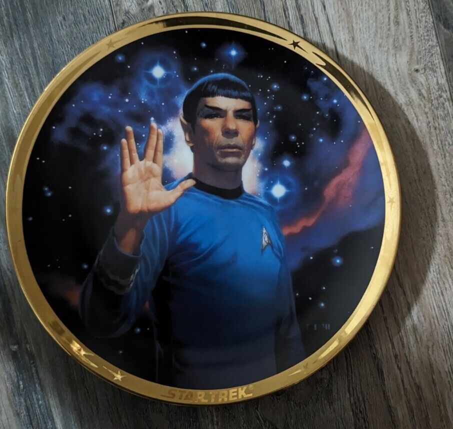 Hamilton Collection Spock Star Trek 25th Anniversary Plate No 1337A