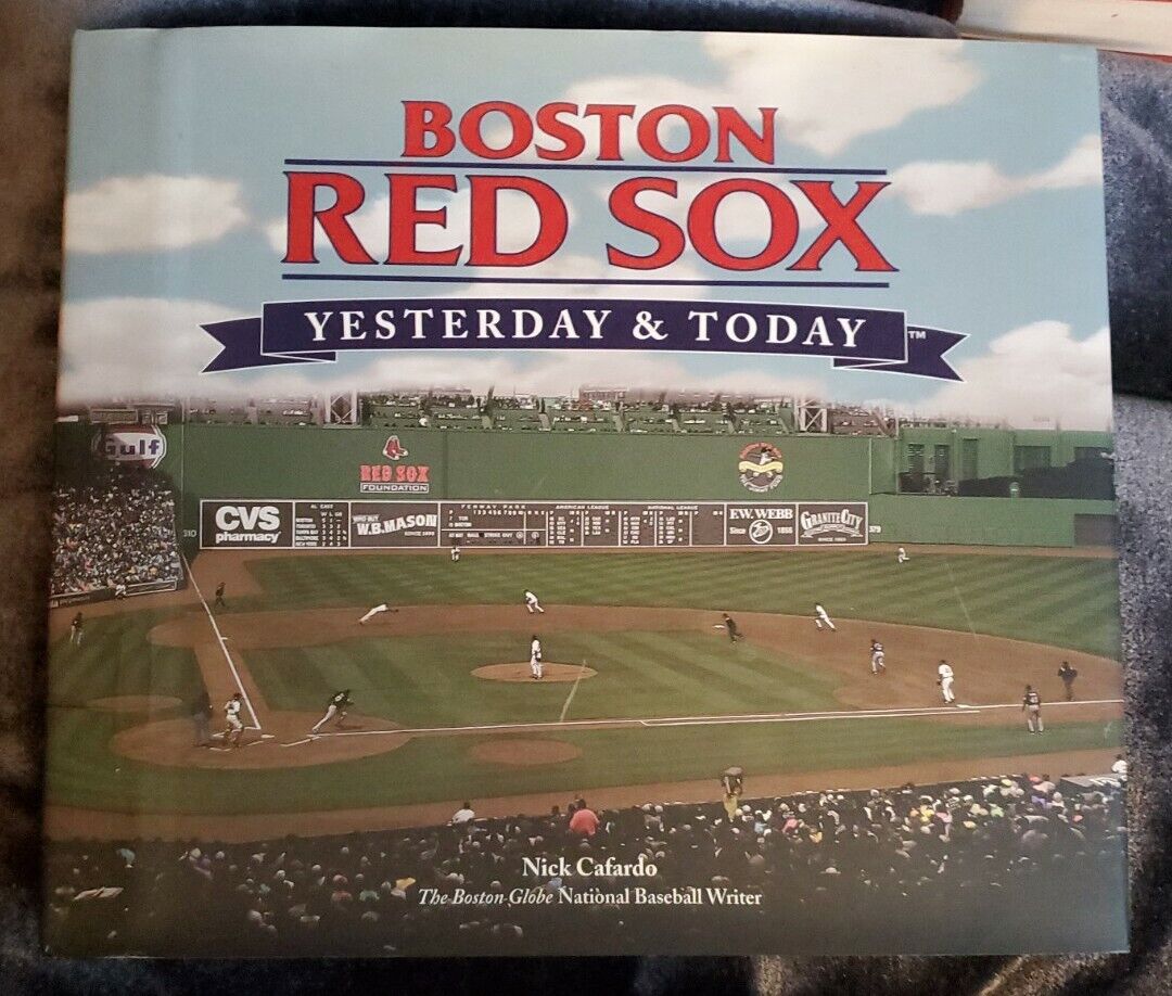 BOSTON RED SOX BOOK  YESTERDAY & TODAY BOOK RUTH WILLIAMS CLEMENS VAUGHN NEW