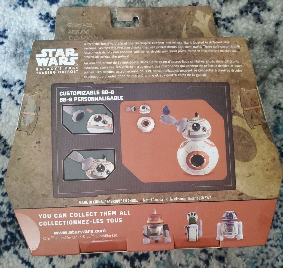 Disney Star Wars GALAXY’S EDGE Trading Outpost Customizable BB-8 Droid Plush