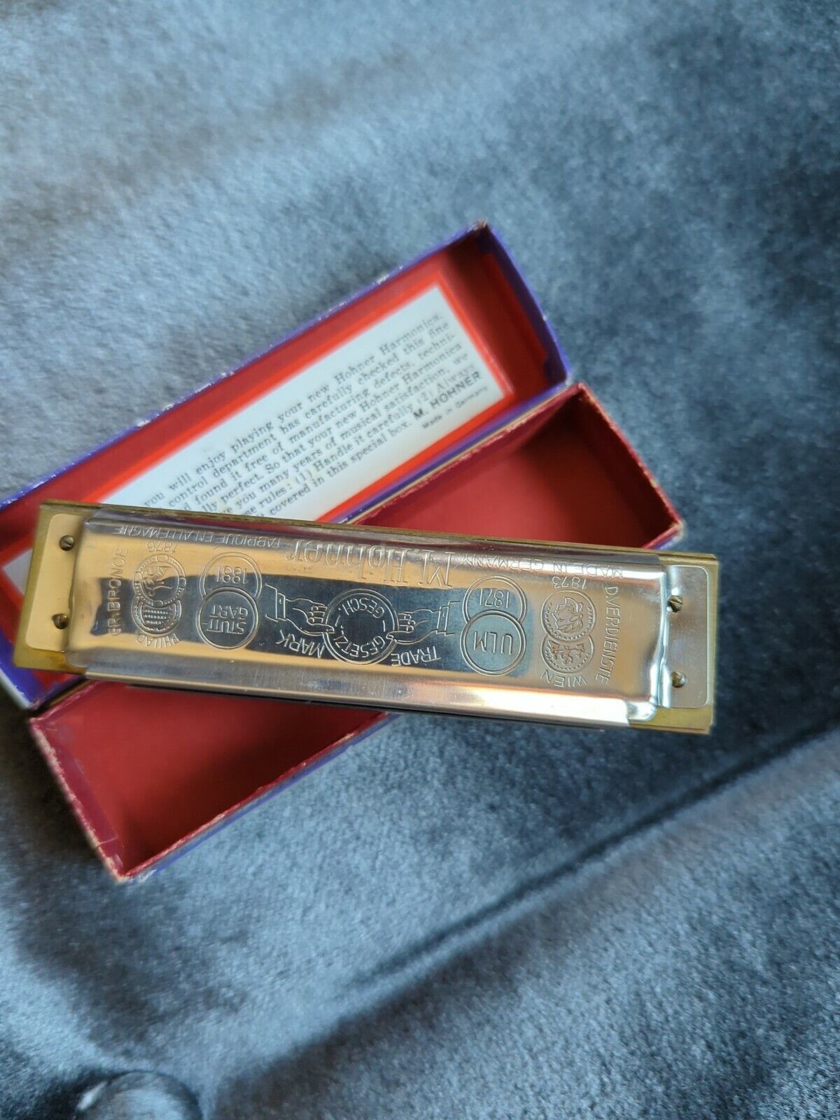 Marine Band M. Honer No 1896 Harmonica Germany