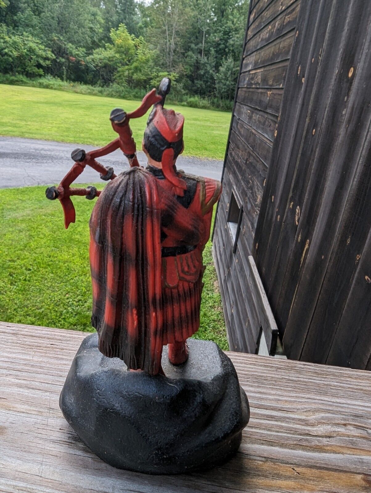 Scottish Piper Figurine About 8.5" Tall 4" Wide