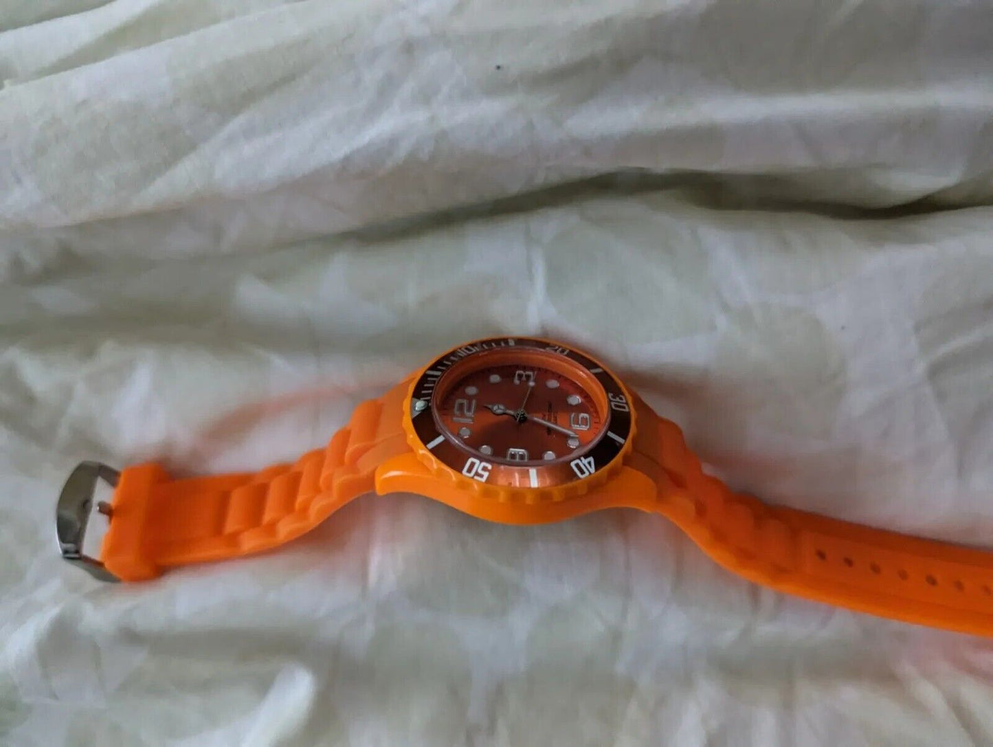 Sempre 36 Krippl Orange Dial Silicone Rubber Strap Quartz Watch AU3-CO-4005