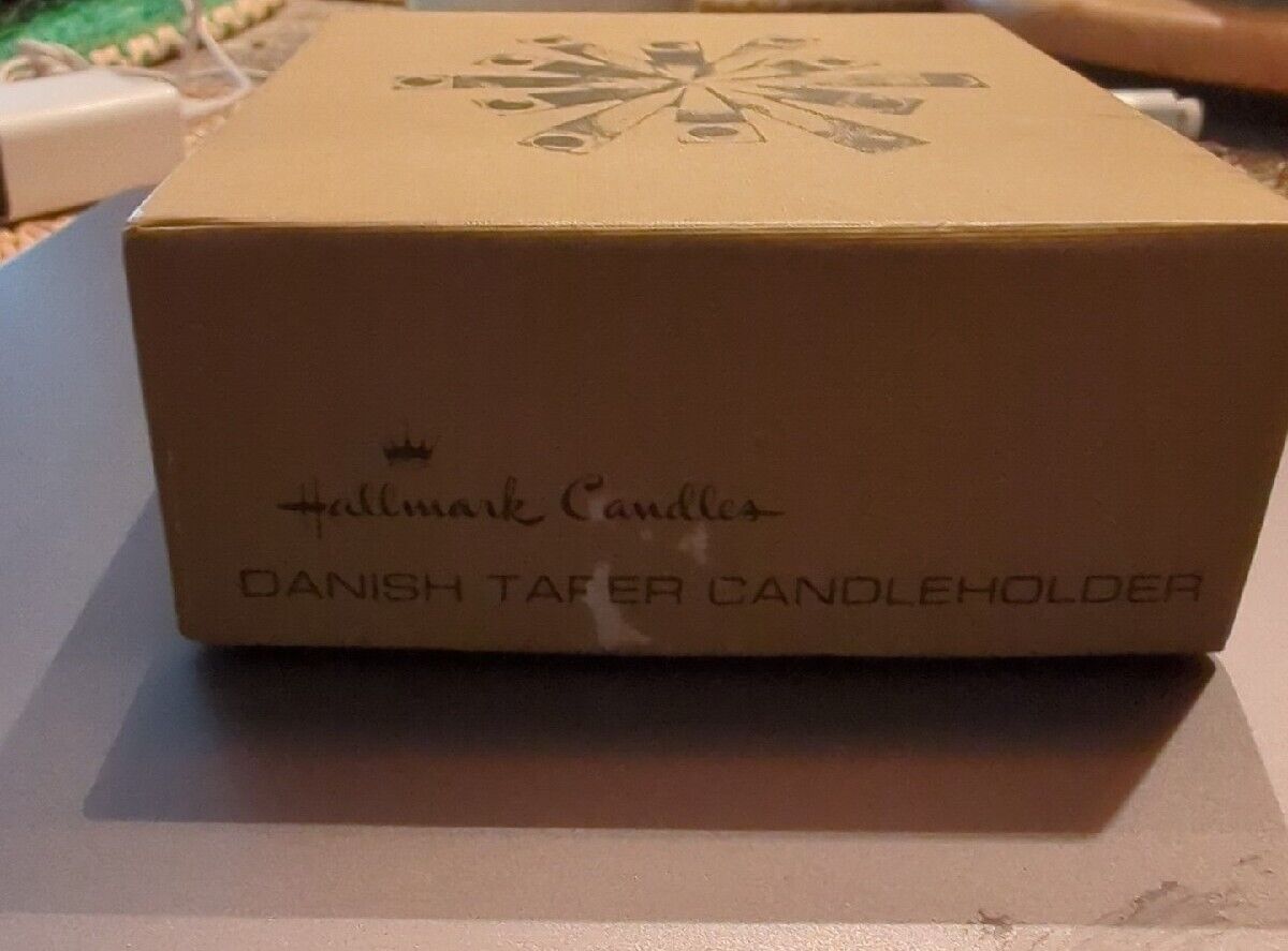 Danish Taper Candle Holder Hallmark Candles In Box