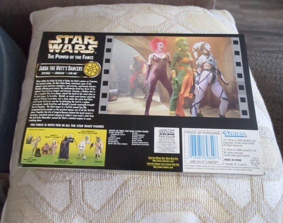 Hasbro 1997 Star Wars Power of the Force POTF Jabba the Hutt's Dancers NIB