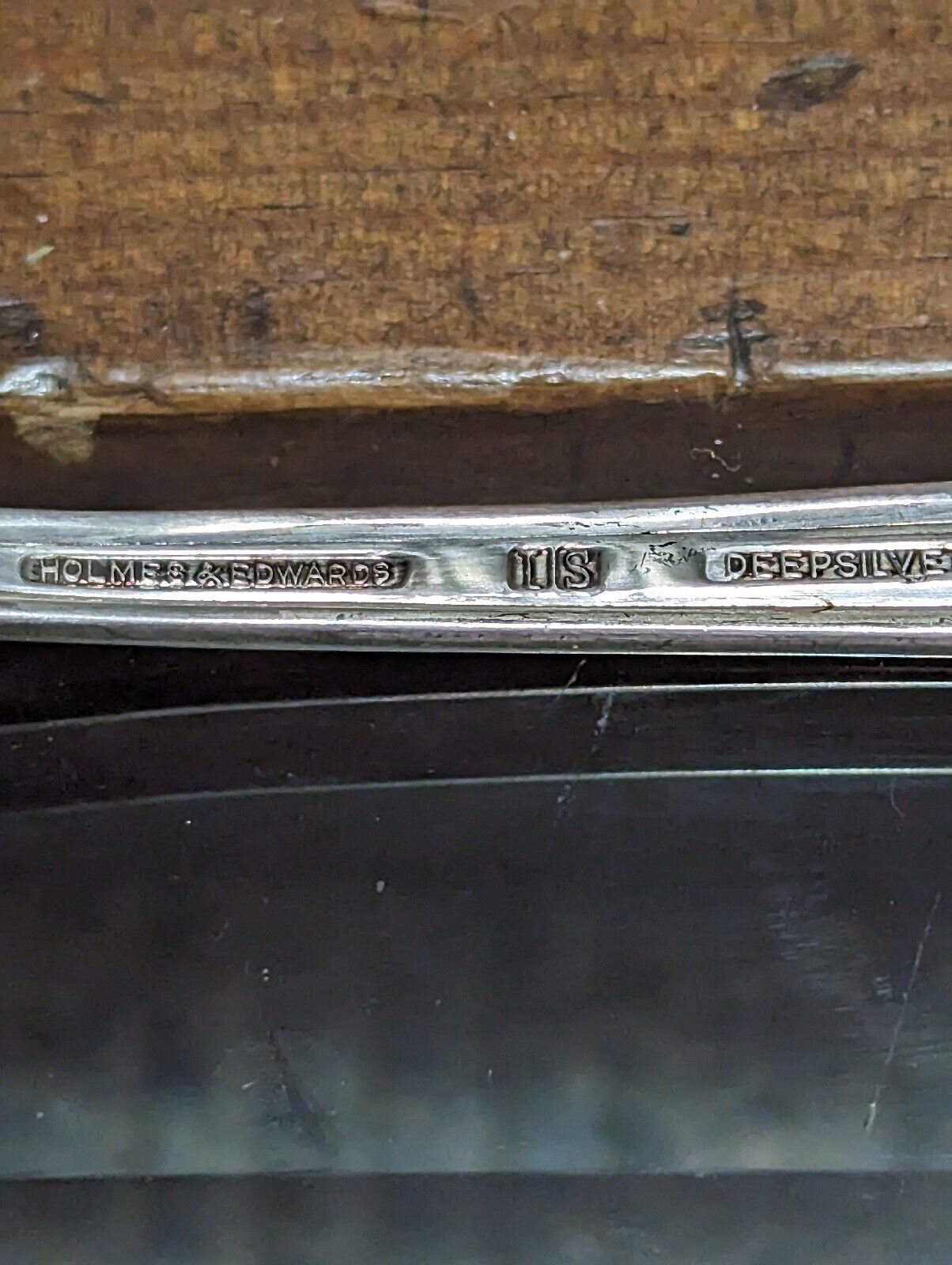 Two Holmes And Edwards Deep Plated Silver Serving Spoons