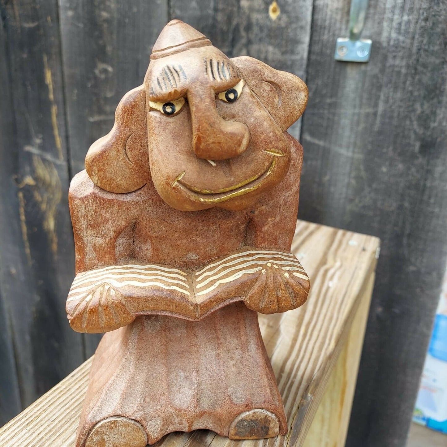 wood carved troll