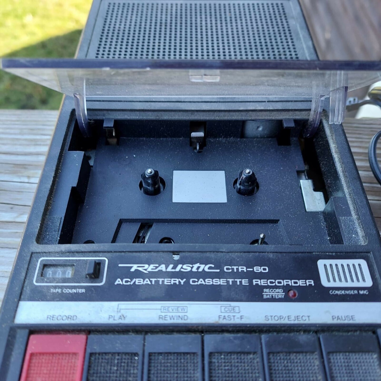 Realistic CTR-60 AC/Battery Cassette Recorder w/Cord tested