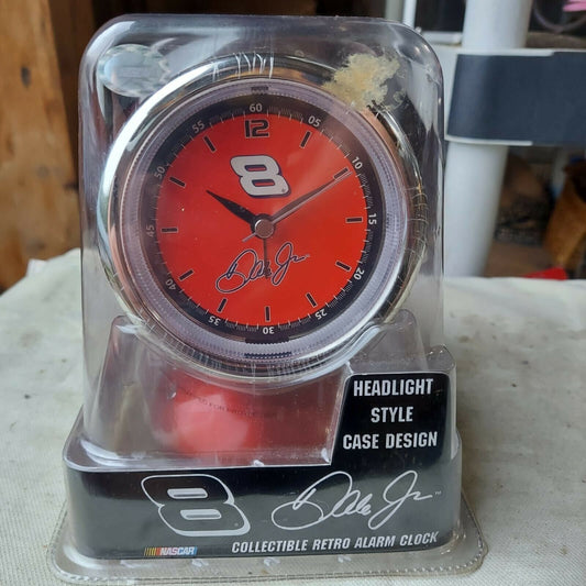 Dale Earnhardt Jr Collectible New Retro Headlight Style Case Design Alarm Clock