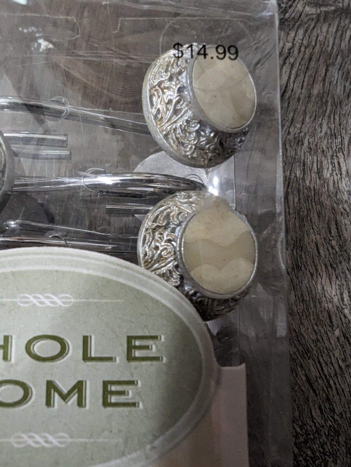 Whole Home 12 Decorative Shower Hooks New In Box