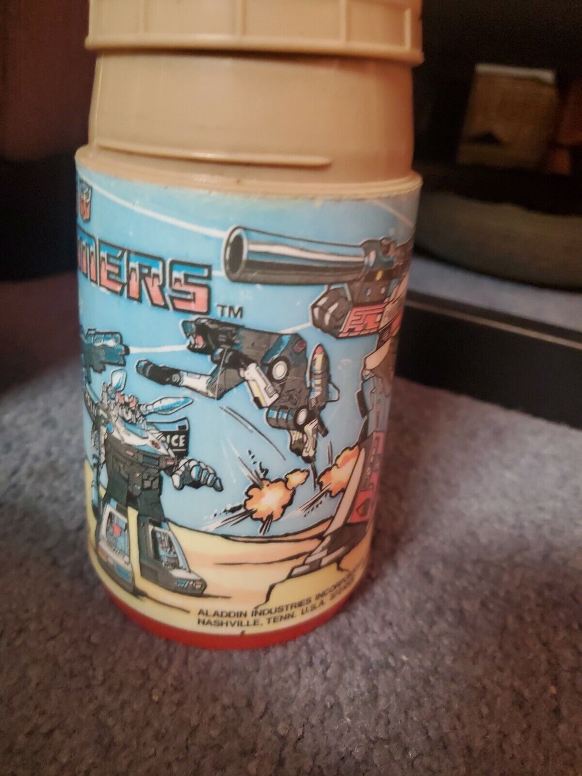 Vintage Hasboro 1984 Transformers Thermos