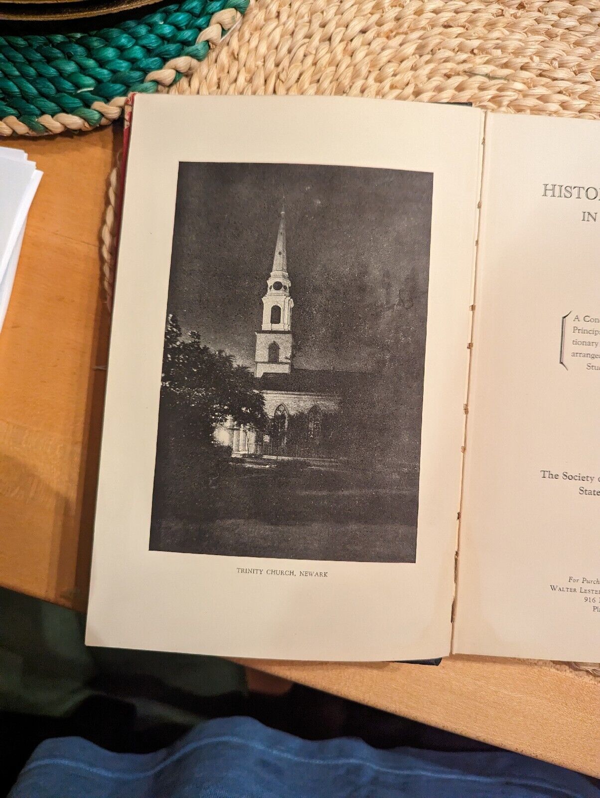 Historic Roadside in New Jersey 1928 History Book by Society of Colonial War N.J